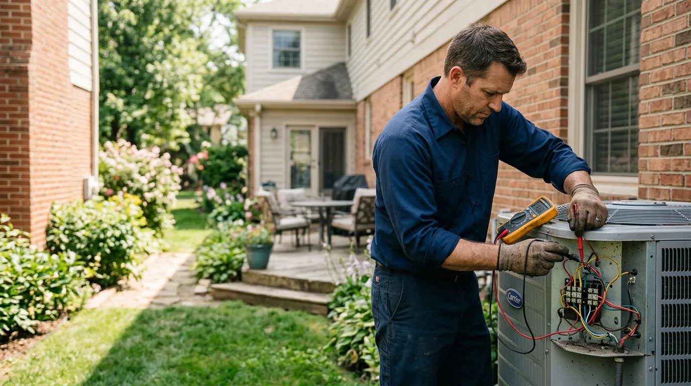 HVAC technician working near Livingston, AL